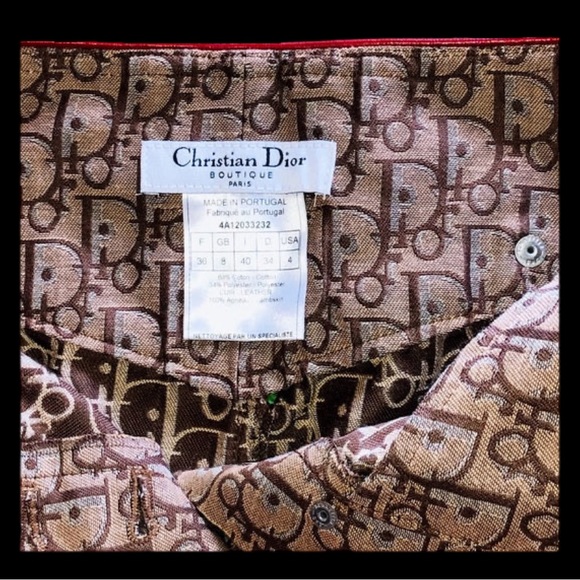 Christian DIOR Vintage John Galliano Rasta Monogram Logo Y2K Mini skirt - Picture 8 of 15